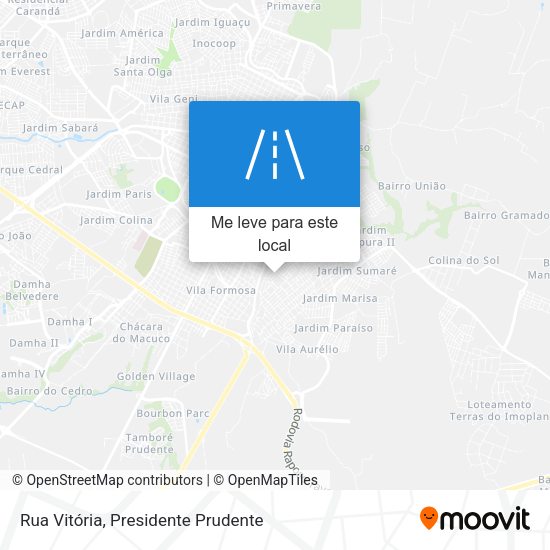 Rua Vitória mapa