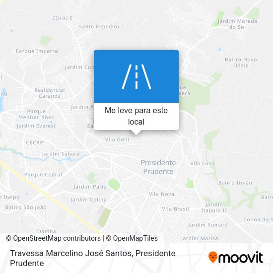 Travessa Marcelino José Santos mapa