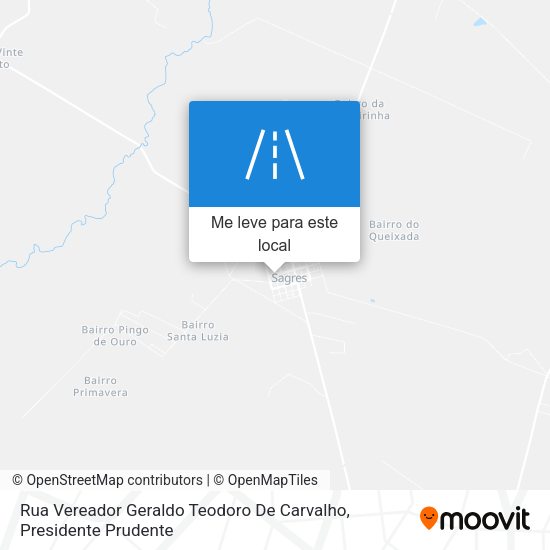 Rua Vereador Geraldo Teodoro De Carvalho mapa