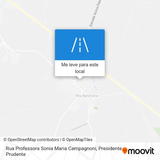Rua Professora Sonia Maria Campagnoni mapa