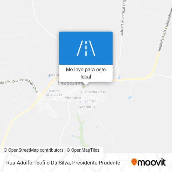 Rua Adolfo Teófilo Da Silva mapa