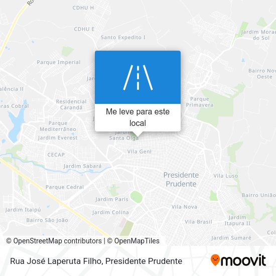 Rua José Laperuta Filho mapa