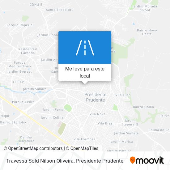 Travessa Sold Nilson Oliveira mapa