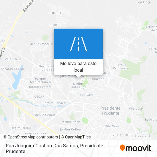 Rua Joaquim Cristino Dos Santos mapa