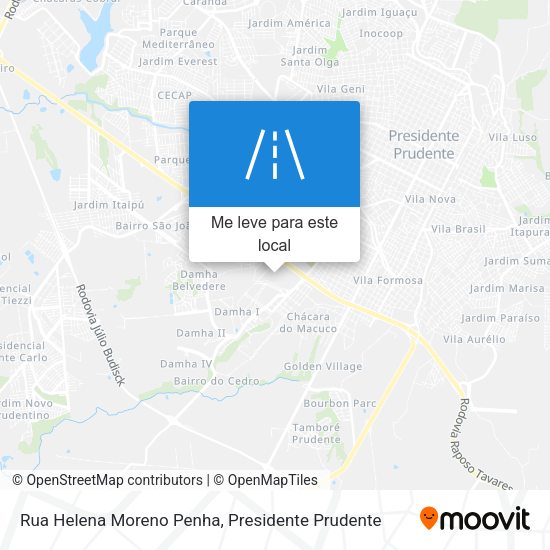 Rua Helena Moreno Penha mapa