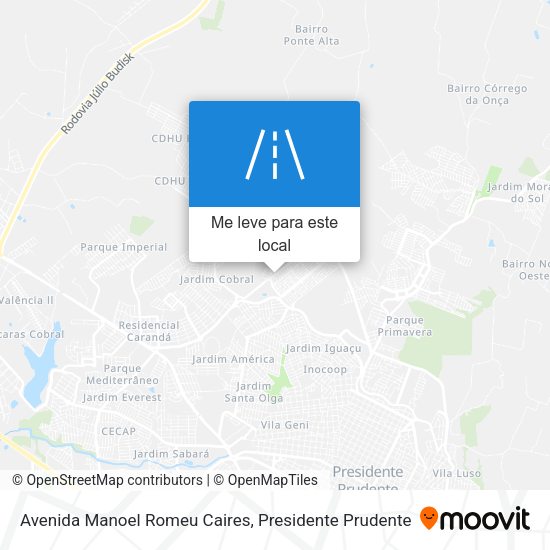 Avenida Manoel Romeu Caires mapa