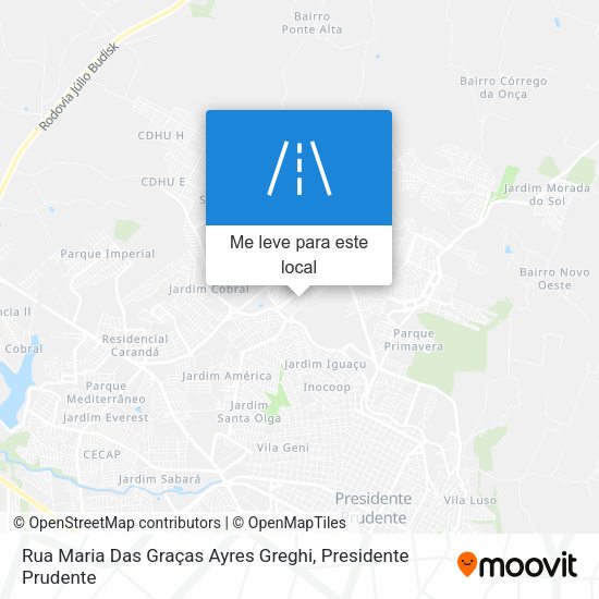 Rua Maria Das Graças Ayres Greghi mapa
