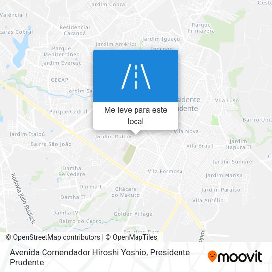 Avenida Comendador Hiroshi Yoshio mapa