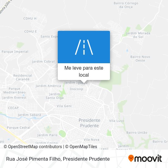 Rua José Pimenta Filho mapa