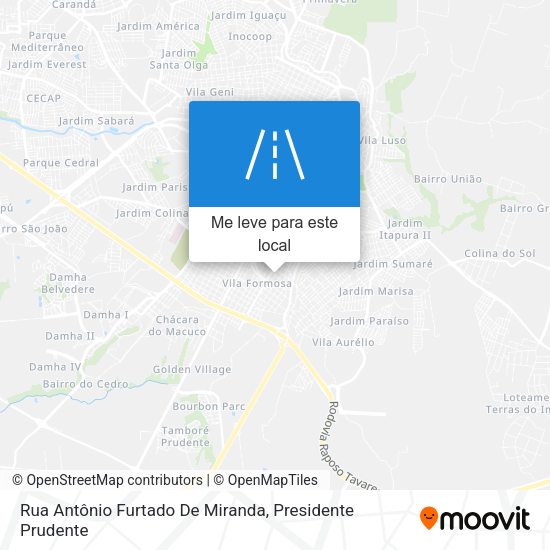 Rua Antônio Furtado De Miranda mapa