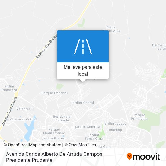 Avenida Carlos Alberto De Arruda Campos mapa