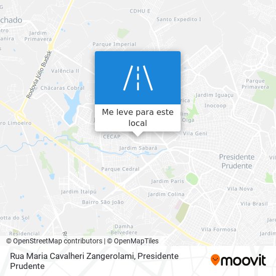 Rua Maria Cavalheri Zangerolami mapa