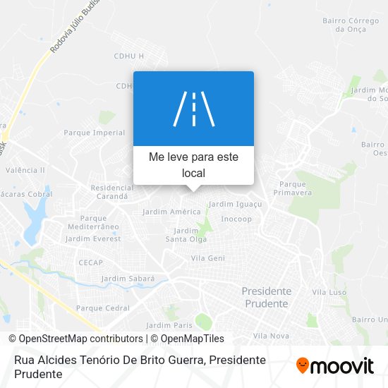Rua Alcides Tenório De Brito Guerra mapa