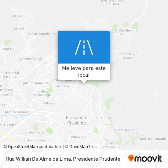 Rua Willian De Almeida Lima mapa