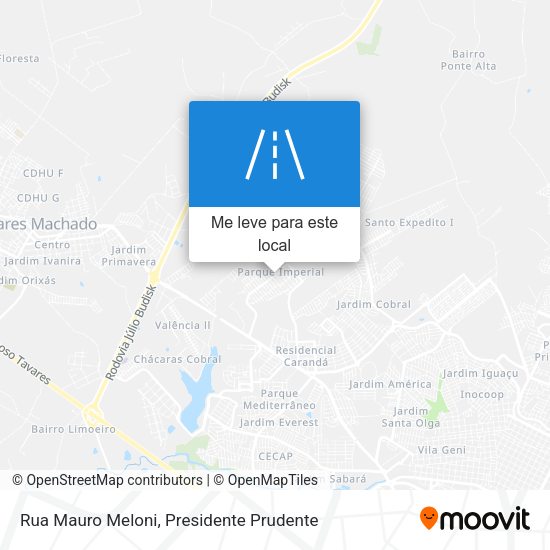 Rua Mauro Meloni mapa