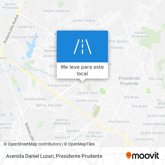 Avenida Daniel Luzari mapa