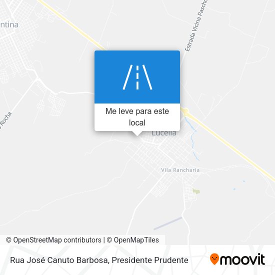 Rua José Canuto Barbosa mapa