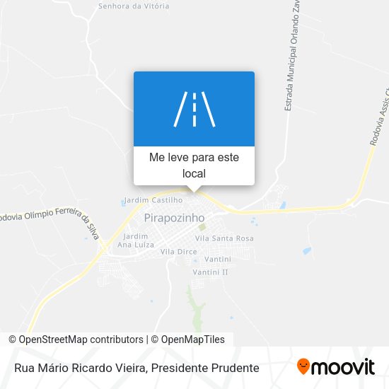 Rua Mário Ricardo Vieira mapa
