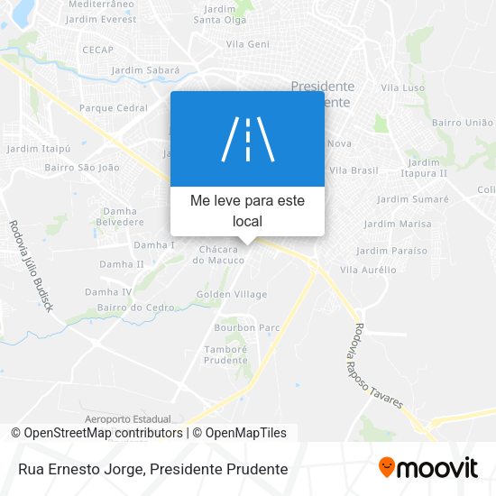 Rua Ernesto Jorge mapa