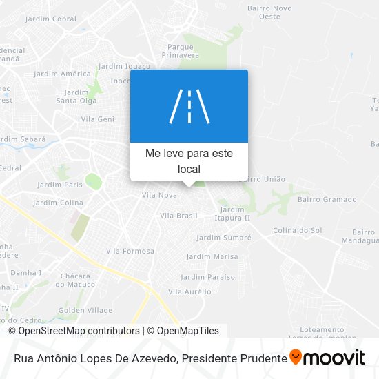 Rua Antônio Lopes De Azevedo mapa