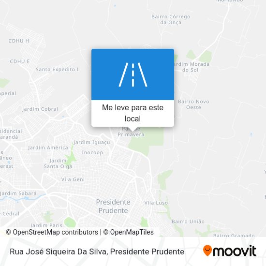 Rua José Siqueira Da Silva mapa