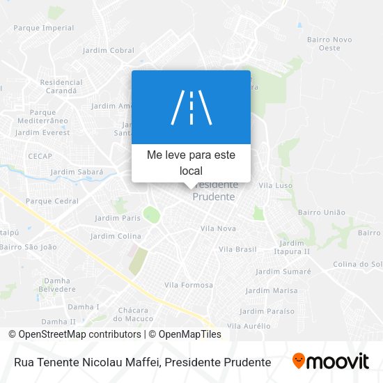 Rua Tenente Nicolau Maffei mapa