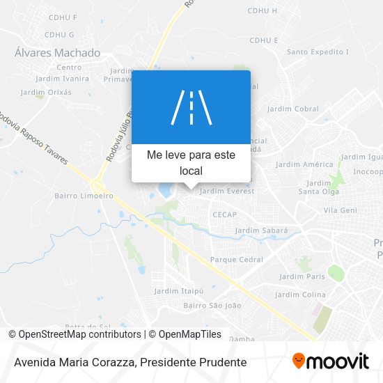 Avenida Maria Corazza mapa