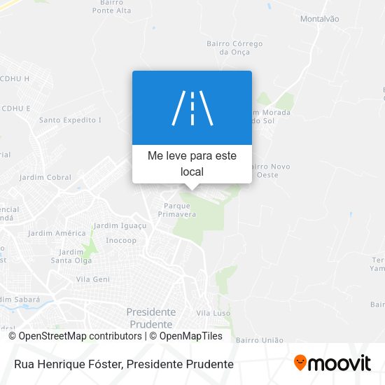 Rua Henrique Fóster mapa
