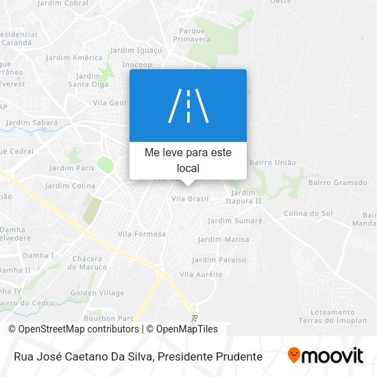 Rua José Caetano Da Silva mapa