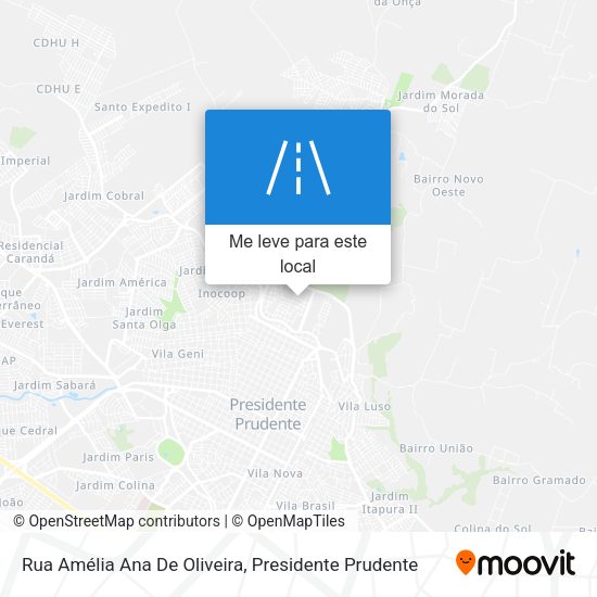 Rua Amélia Ana De Oliveira mapa