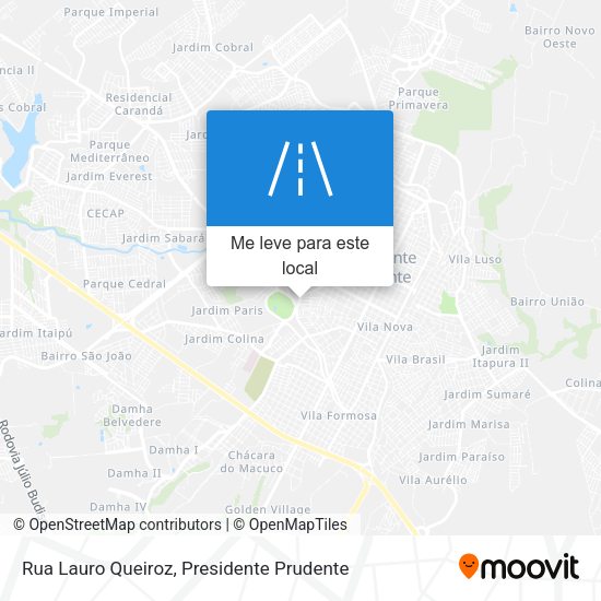 Rua Lauro Queiroz mapa