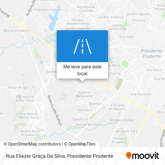 Rua Eliezer Graça Da Silva mapa