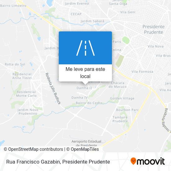 Rua Francisco Gazabin mapa