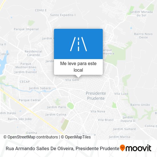 Rua Armando Salles De Oliveira mapa