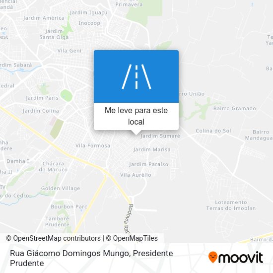 Rua Giácomo Domingos Mungo mapa