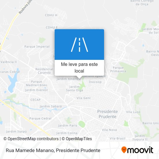 Rua Mamede Manano mapa