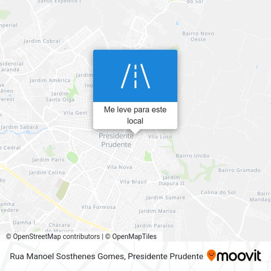 Rua Manoel Sosthenes Gomes mapa