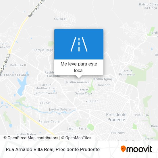 Rua Arnaldo Villa Real mapa