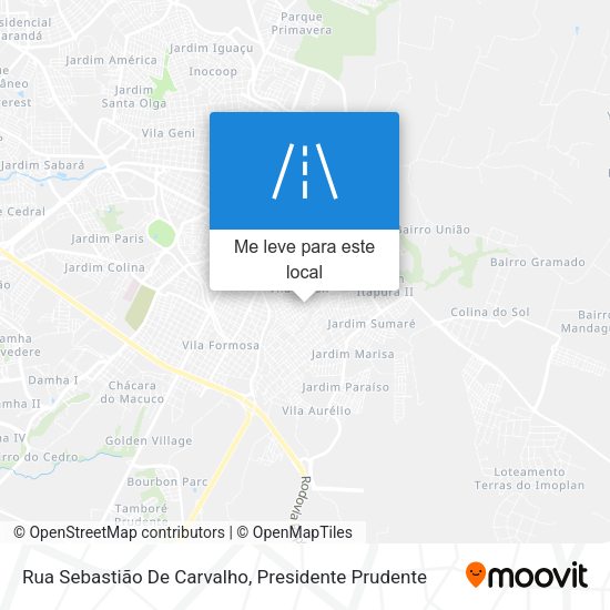 Rua Sebastião De Carvalho mapa