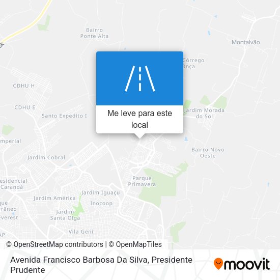 Avenida Francisco Barbosa Da Silva mapa