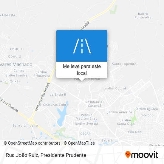 Rua João Ruiz mapa