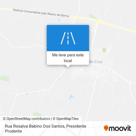 Rua Rosalva Babino Dos Santos mapa