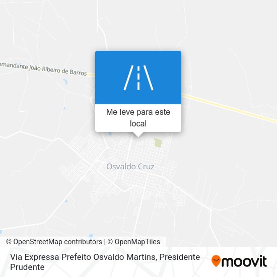 Via Expressa Prefeito Osvaldo Martins mapa