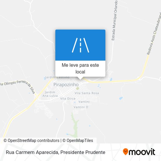 Rua Carmem Aparecida mapa
