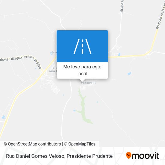 Rua Daniel Gomes Veloso mapa
