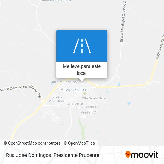 Rua José Domingos mapa