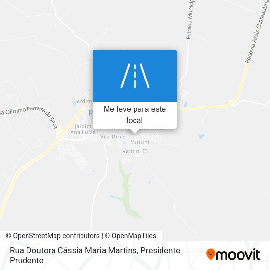 Rua Doutora Cássia Maria Martins mapa