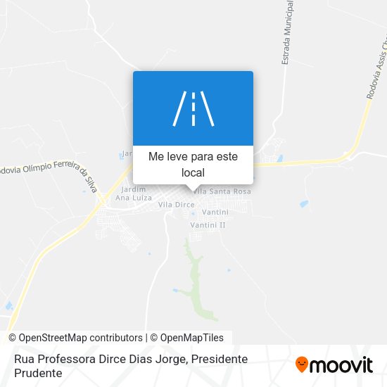 Rua Professora Dirce Dias Jorge mapa