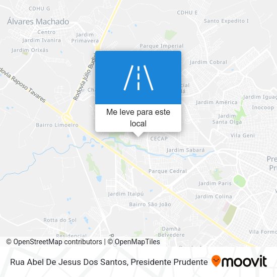 Rua Abel De Jesus Dos Santos mapa