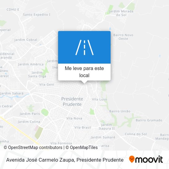 Avenida José Carmelo Zaupa mapa